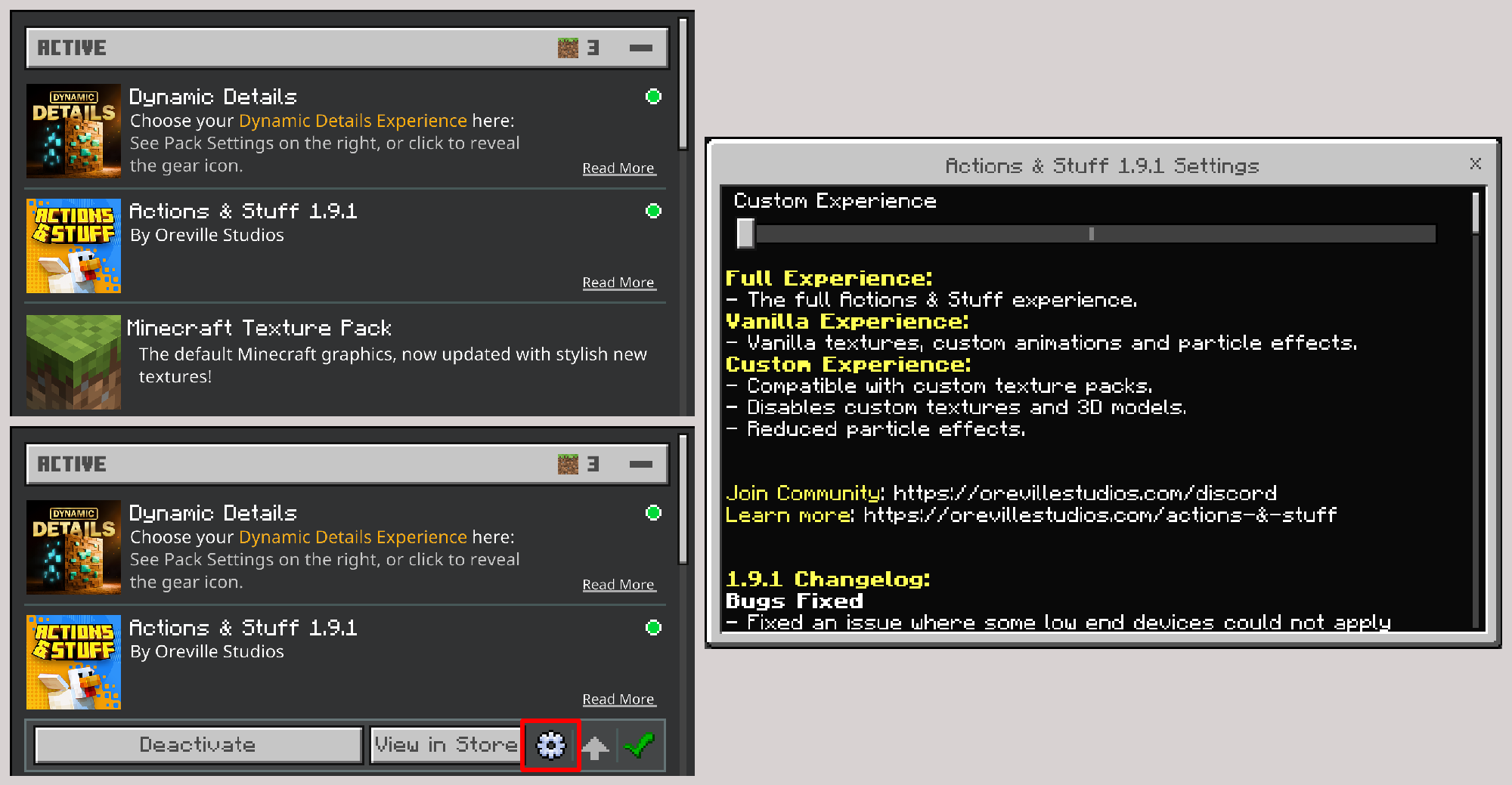 Dynamic Details with Actions & Stuff – Global Setup